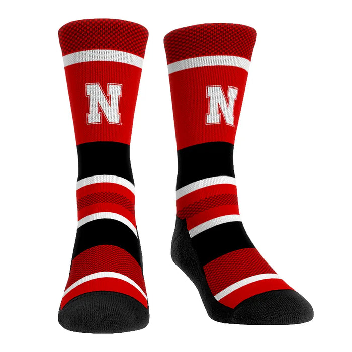 Nebraska Huskers - Tech Stripe by Rock 'Em Socks