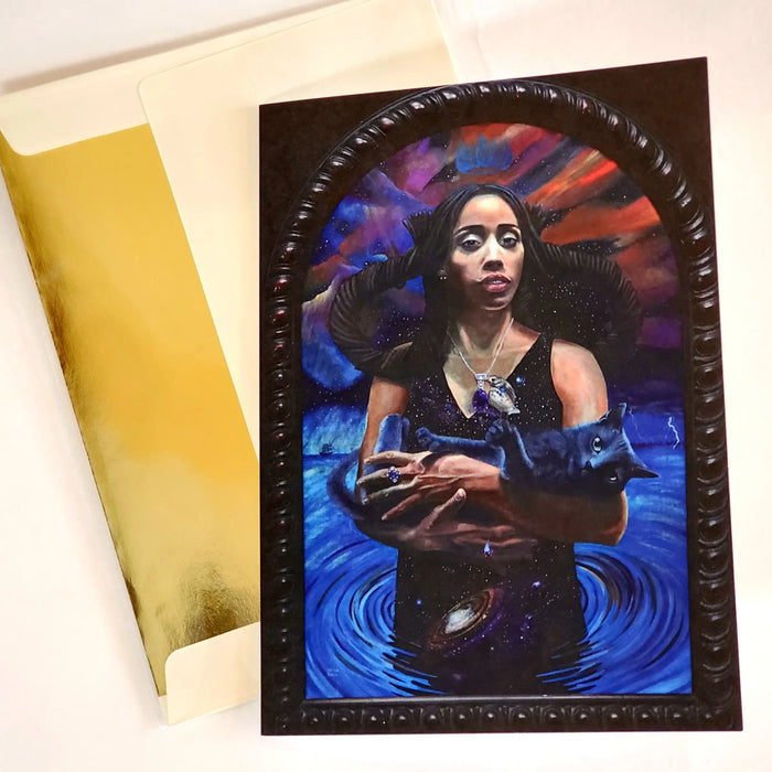 'NEBULA' S. Ross Browne Greeting Card: 5x7 Frame Ready by Adiva Naturals