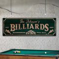 Neighborhood Pool Hall Billiards Sign by Tailored Canvases