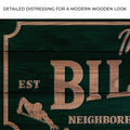 Neighborhood Pool Hall Billiards Sign by Tailored Canvases