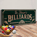 Neighborhood Pool Hall Billiards Sign by Tailored Canvases