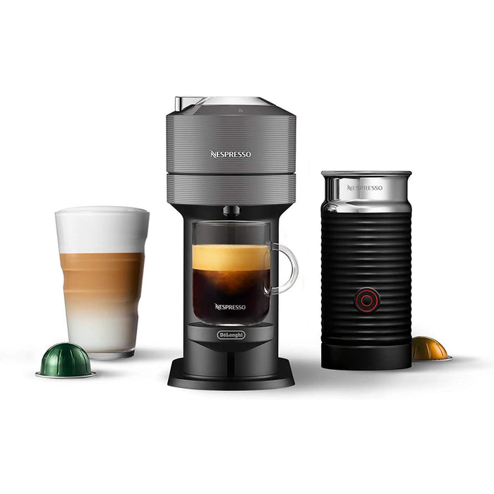 Nespresso Vertuo Next Coffee and Espresso Maker with Aeroccino Milk Frother (Refurbished) by DailySale