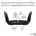 Netgear Nighthawk WiFi 6 (RAX120) AX6000 12-Stream Dual-Band Gigabit Router (Refurbished) by DailySale