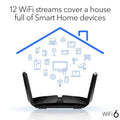 Netgear Nighthawk WiFi 6 (RAX120) AX6000 12-Stream Dual-Band Gigabit Router (Refurbished) by DailySale