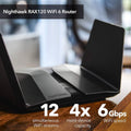 Netgear Nighthawk WiFi 6 (RAX120) AX6000 12-Stream Dual-Band Gigabit Router (Refurbished) by DailySale
