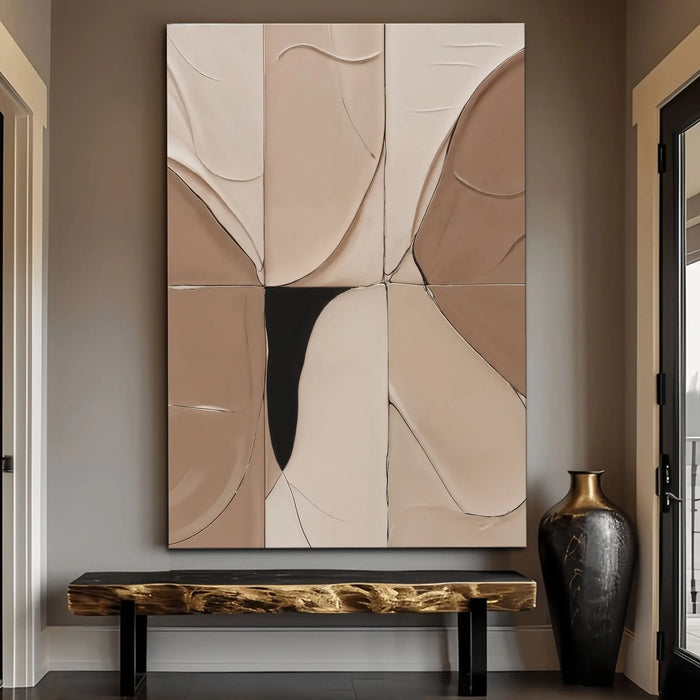Neutral Abstract Boho Wall Art by Tailored Canvases