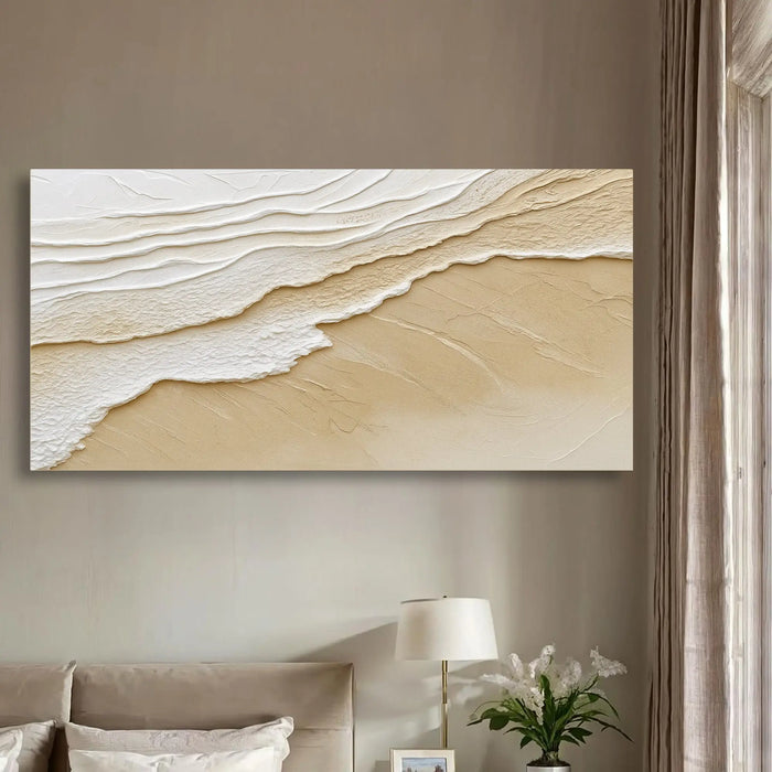Neutral Ocean Waves Wall Art by Tailored Canvases