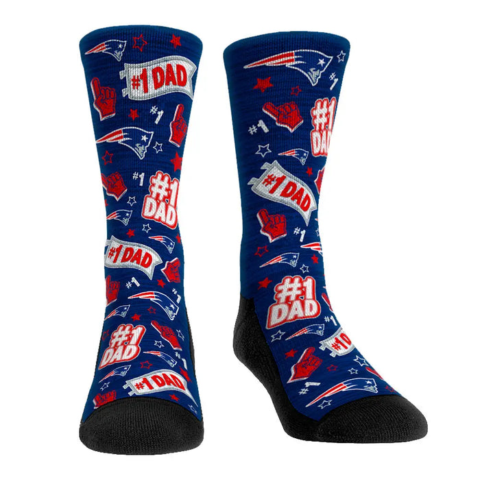 New England Patriots - #1 Dad by Rock 'Em Socks