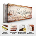 New Home New Beginning New Memories Sign IV by Tailored Canvases