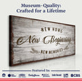 New Home, New Beginning Sign IV by Tailored Canvases