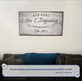 New Home, New Beginning Sign IV by Tailored Canvases