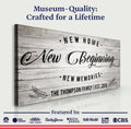 New Home Sign by Tailored Canvases