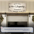 New Home Sign by Tailored Canvases