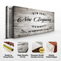 New Home Sign by Tailored Canvases