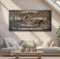New Home Sign II by Tailored Canvases