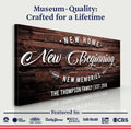 New Home Sign III by Tailored Canvases