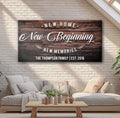 New Home Sign III by Tailored Canvases