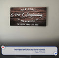 New Home Sign III by Tailored Canvases