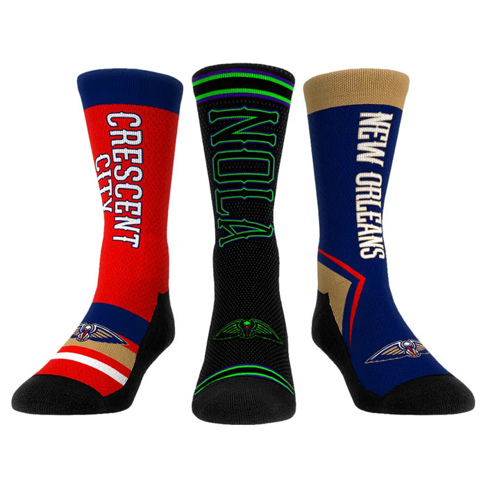 New Orleans Pelicans - Ultimate Jersey - 3-Pack by Rock 'Em Socks