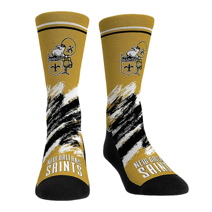 New Orleans Saints - Throwback Paint by Rock 'Em Socks