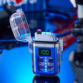 New Pulse Plasma Double Arc Lighter Type-C Rechargeable Transparent Shell by DailySale