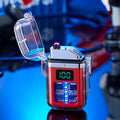 New Pulse Plasma Double Arc Lighter Type-C Rechargeable Transparent Shell by DailySale