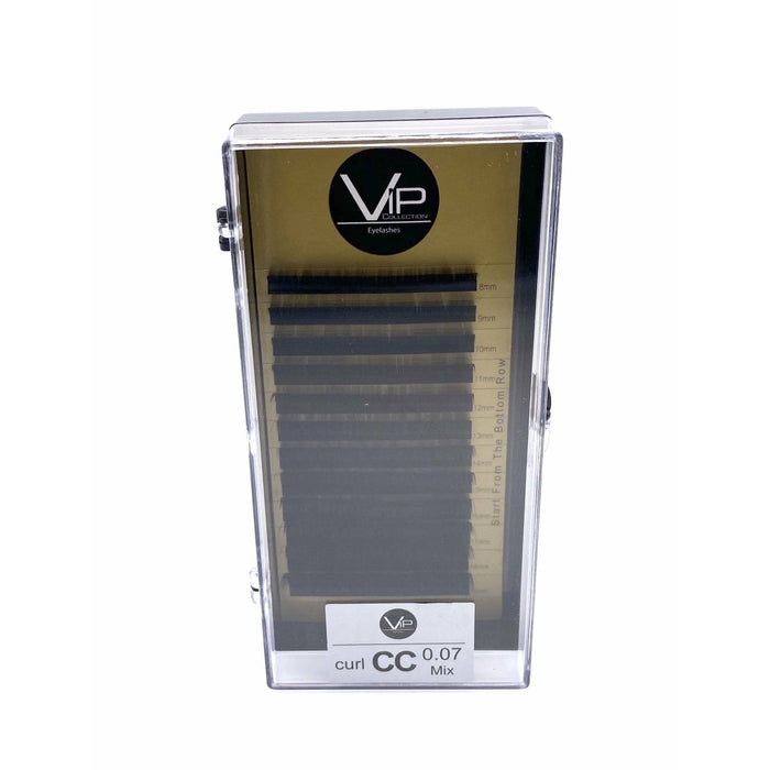 VIP Faux Mink Lash Extensions 0.07 mm CC Curl | 12-Line Mix Tray