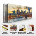 New York City Night View Canvas Wall Art by Tailored Canvases