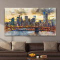 New York City Night View Canvas Wall Art by Tailored Canvases