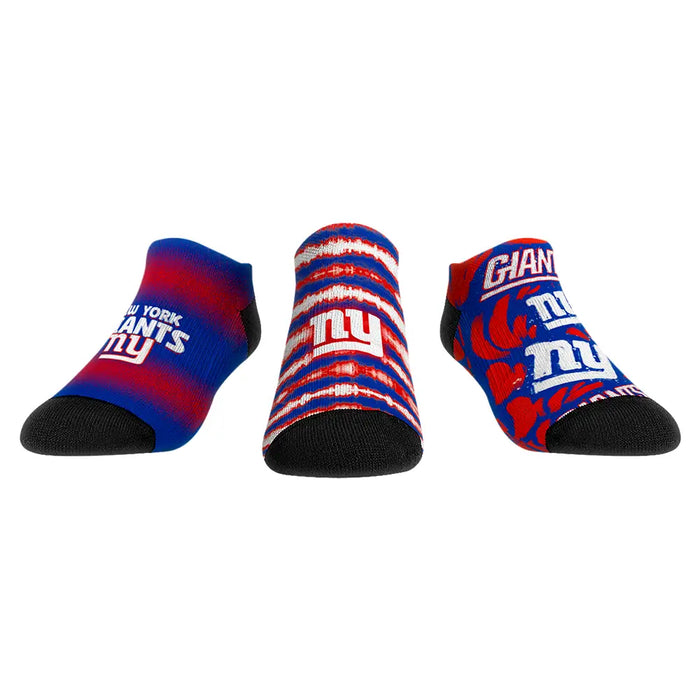 New York Giants - Low Cut - Make Some Noise (3-Pack) by Rock 'Em Socks