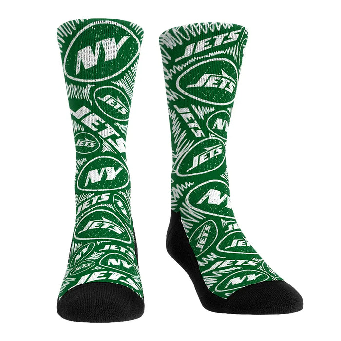 New York Jets - Logo Sketch by Rock 'Em Socks
