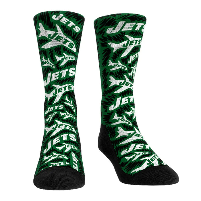 New York Jets - Throwback Logo Sketch by Rock 'Em Socks