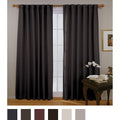 Eclipse Fresno Blackout Window Curtain Panel, Black, 52X84 by Vanessa Jane
