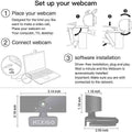 USB FHD Web Computer Camera with Dual Microphone & Privacy Cover by DailySale