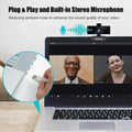 USB FHD Web Computer Camera with Dual Microphone & Privacy Cover by DailySale