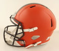 Nick Chubb Signed Browns Full-Size Speed Helmet (Beckett) Beckett Witnessed by Price Is Right Miami