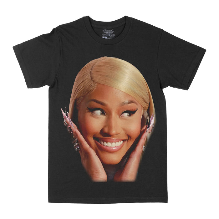 Nicki Minaj "Big Face Blonde Hair" Graphic Tee by Obsessed with graphic tees