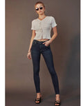 Nickie High Rise Super Skinny Jeans - Dark by Boutique 23