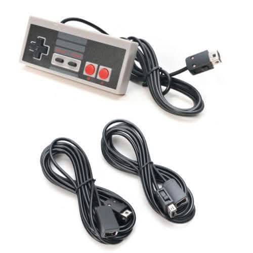 Nintendo NES Mini Classic Edition Game Controller with 2 Pieces 10ft Extension Cable by DailySale