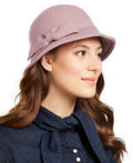 INC Womens Bow Cloche Wool Hat Dusty Lilac Adjustable One Size by Vanessa Jane