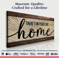 No Place Like Home Sign by Tailored Canvases
