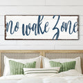 No Wake Zone Sign XV by Tailored Canvases