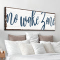 No Wake Zone Sign XV by Tailored Canvases
