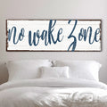 No Wake Zone Sign XV by Tailored Canvases