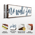 No Wake Zone Sign XV by Tailored Canvases