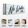 No Wake Zone Sign XVI by Tailored Canvases