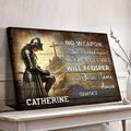 No Weapon That Is Formed Against You Will Prosper Isaiah 54:17 Faith Sign III by Tailored Canvases