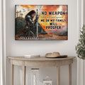 No Weapon That Is Formed Against You Will Prosper Isaiah 54:17 Faith Sign by Tailored Canvases