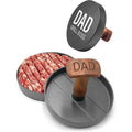 Non-Stick Aluminum Hamburger Press Patty Maker BBQ Burger Mold “Dad Grill Boss” by DailySale