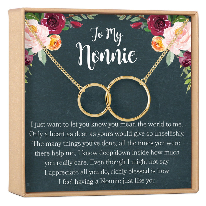 Nonnie Interlocking Circles Necklace by Dear Ava